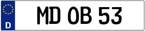 Trailer License Plate